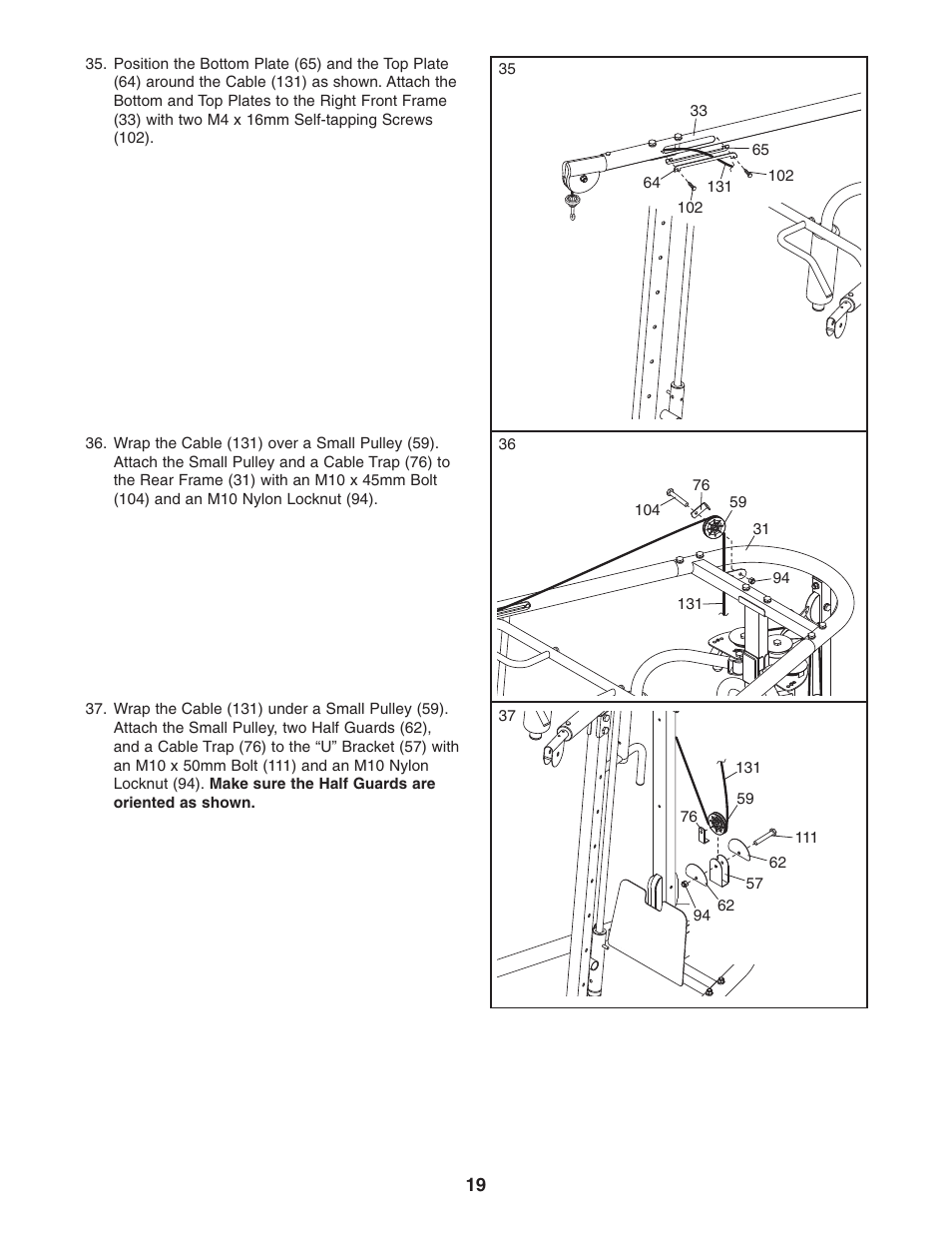 Weider WEBE4496.0 User Manual | Page 19 / 36