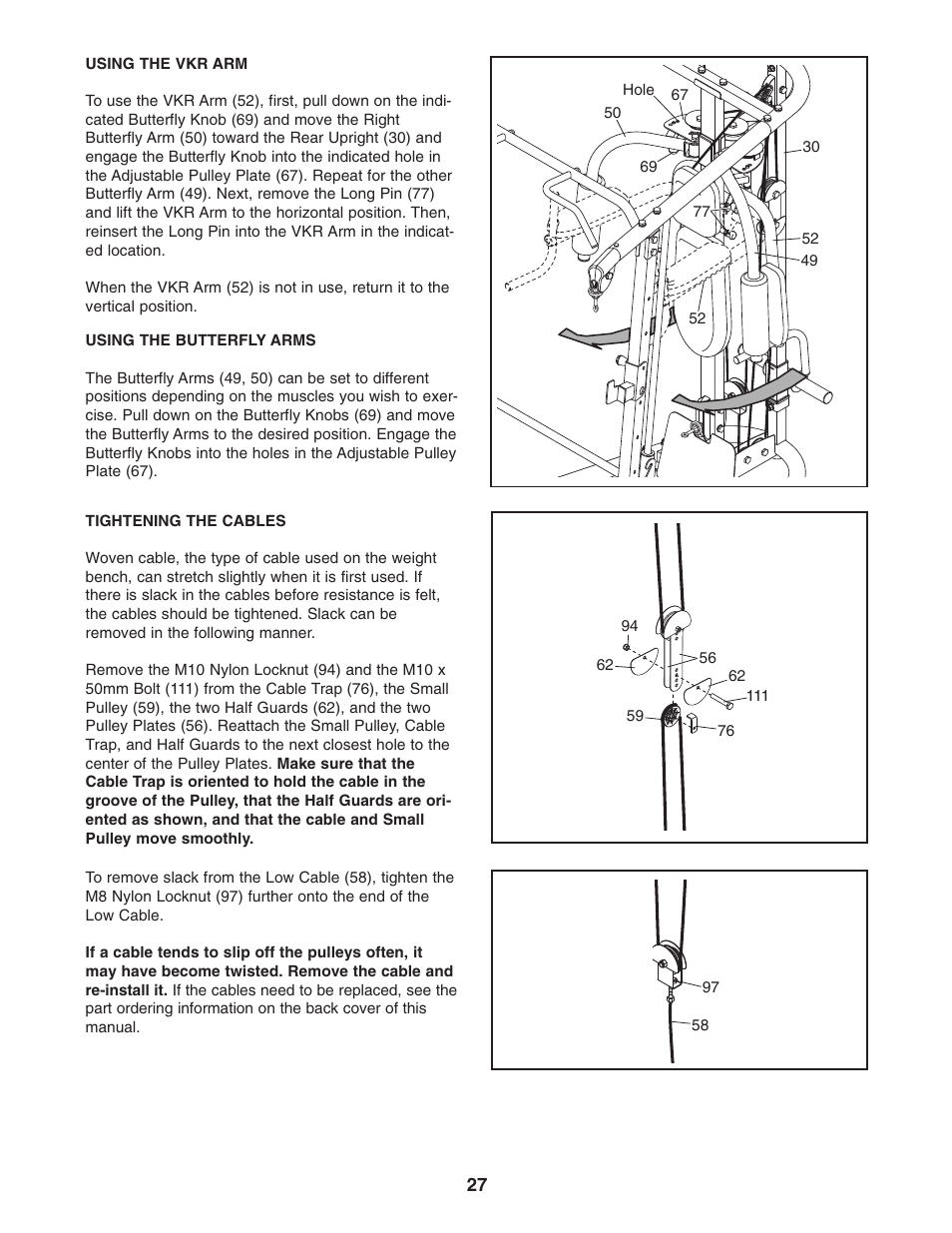 Weider WEBE4496.0 User Manual | Page 27 / 36