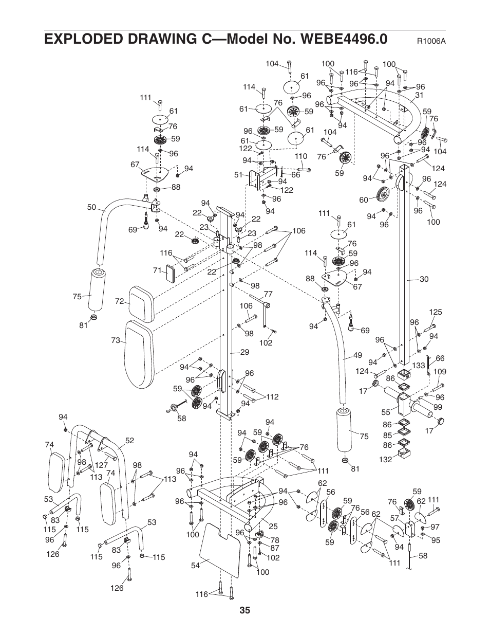 Weider WEBE4496.0 User Manual | Page 35 / 36