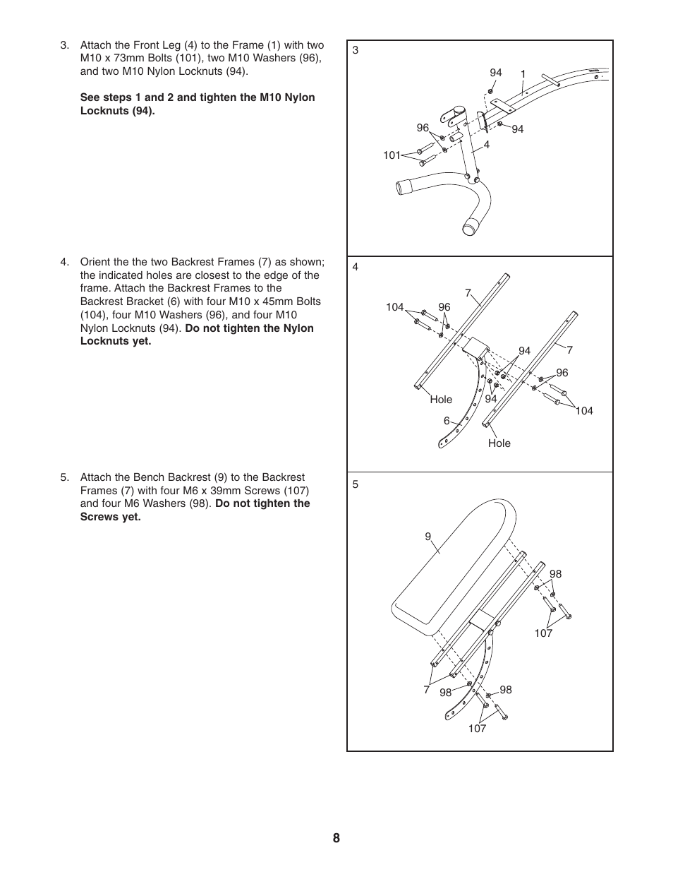 Weider WEBE4496.0 User Manual | Page 8 / 36