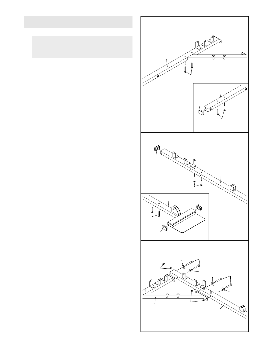 Frame assembly | Weider WESY37530 User Manual | Page 6 / 37