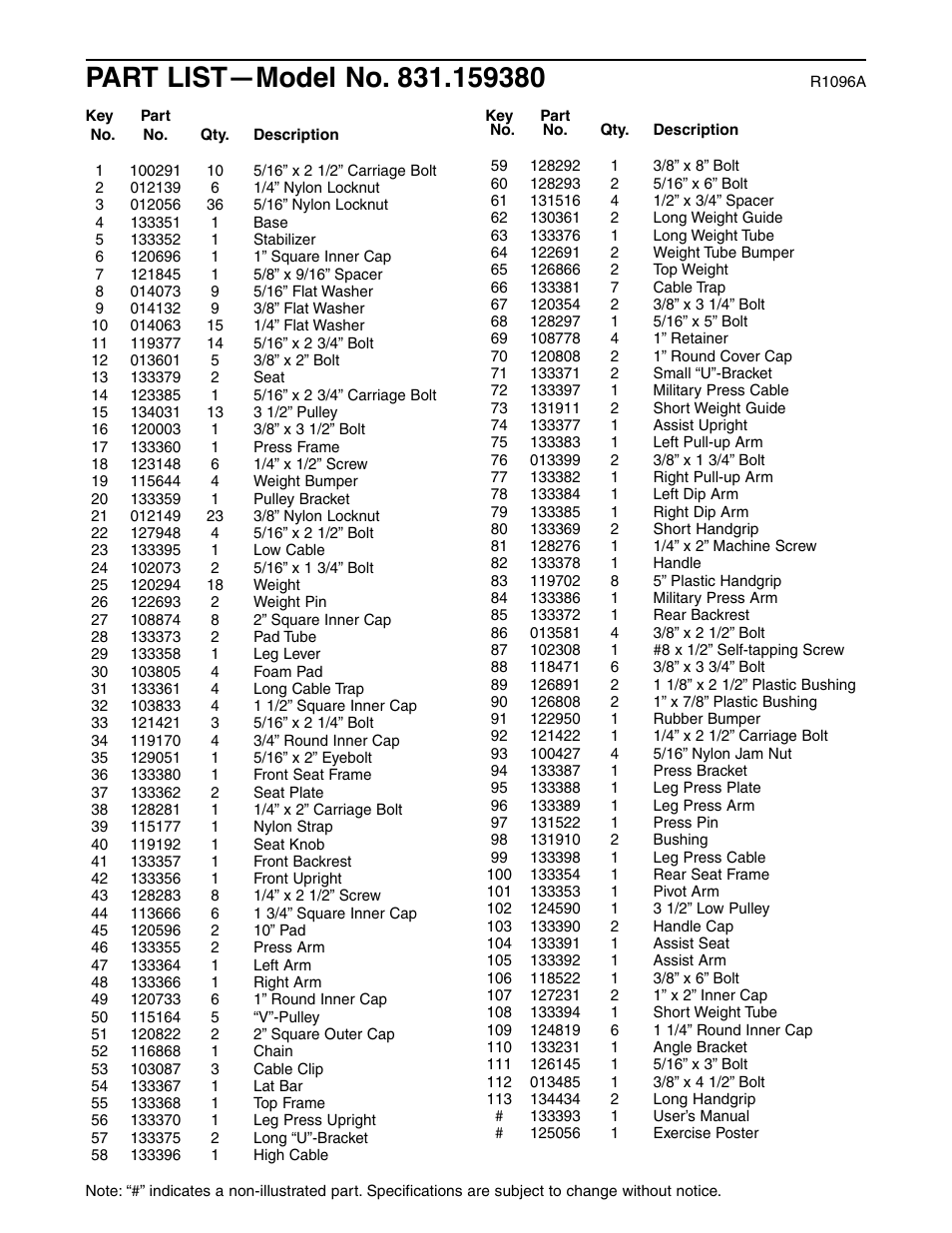 Weider 831.159380 User Manual | Page 31 / 33