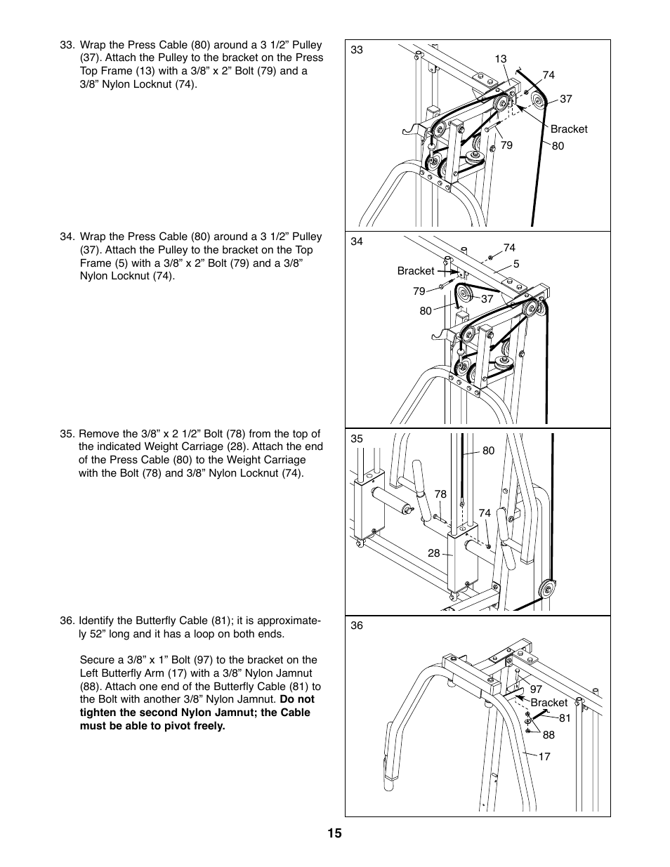 Weider 831.159530 User Manual | Page 15 / 35