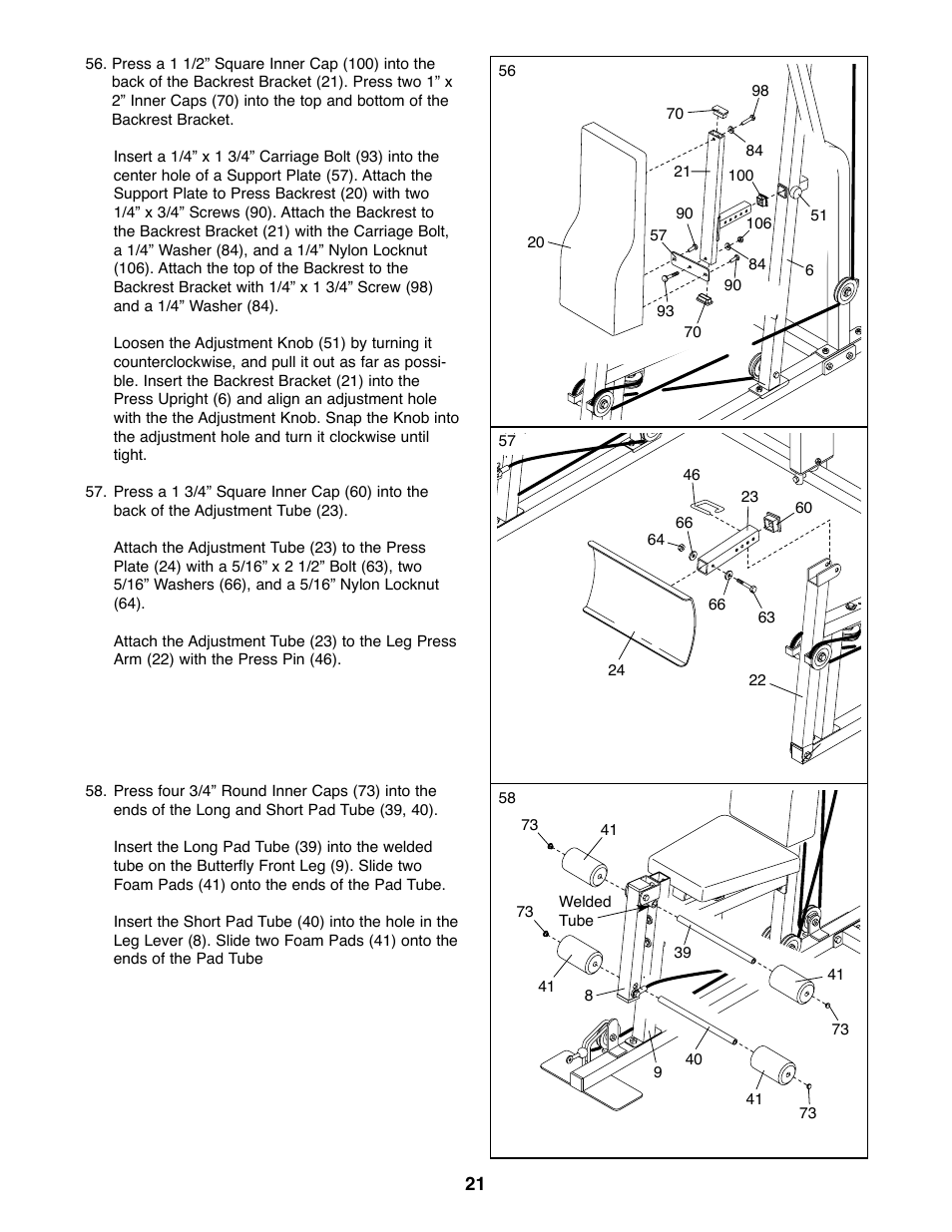 Weider 831.159530 User Manual | Page 21 / 35