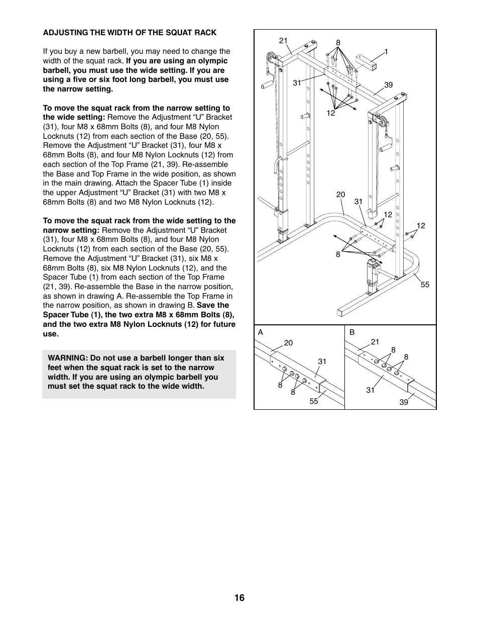 Weider 831.150470 User Manual | Page 16 / 24