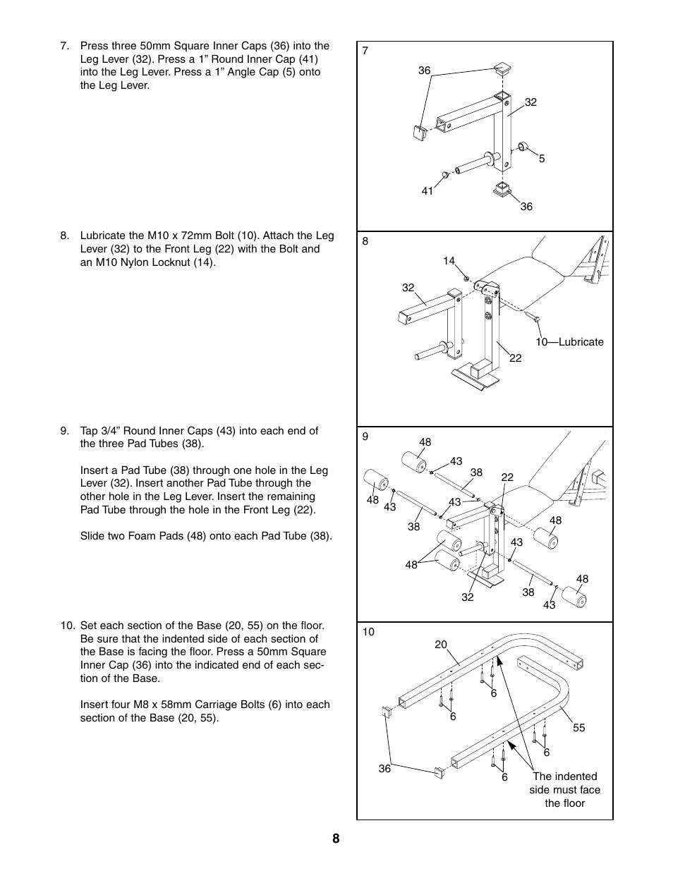 Weider 831.150470 User Manual | Page 8 / 24