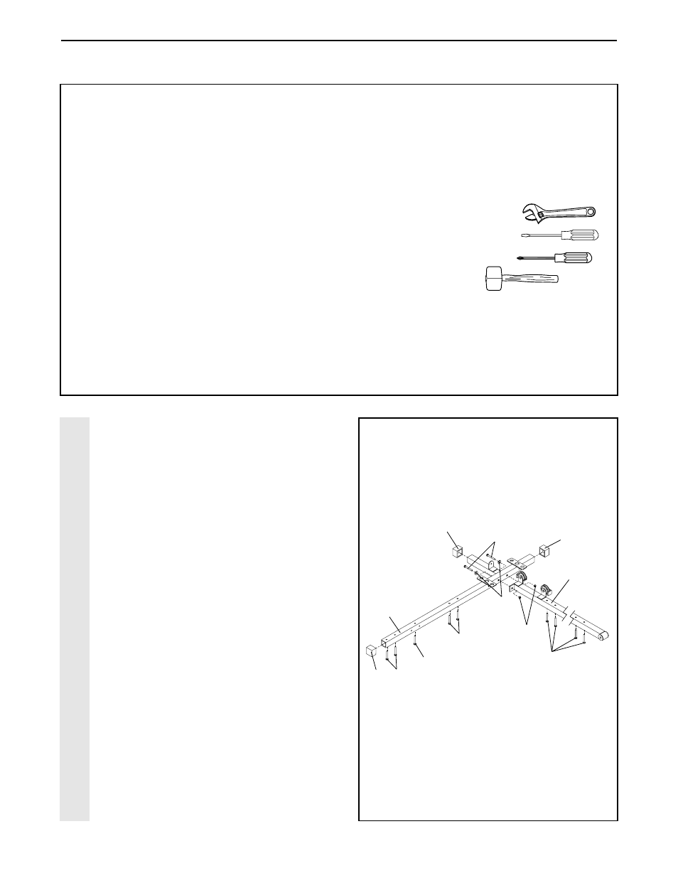 Assembly, Frame assembl y | Weider 831.159290 User Manual | Page 5 / 36