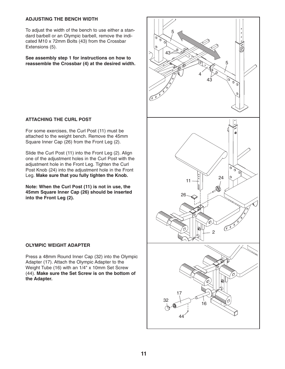 Weider 831.150302 User Manual | Page 11 / 16