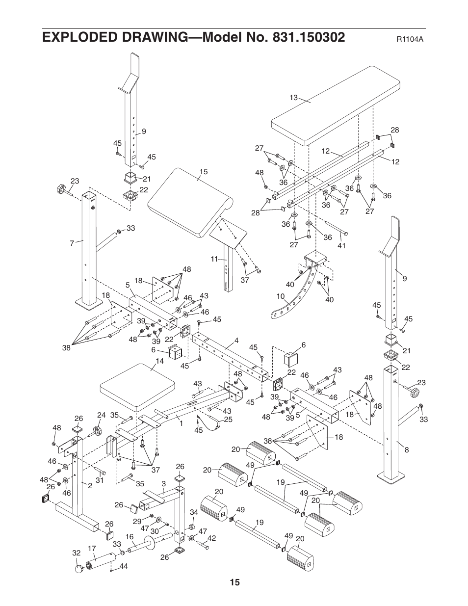Weider 831.150302 User Manual | Page 15 / 16