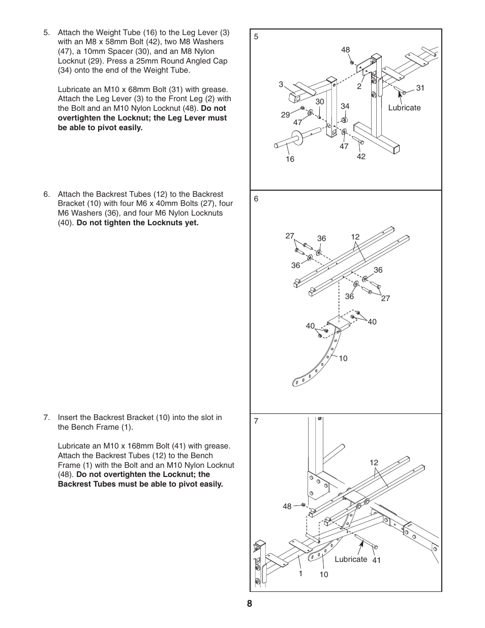 Weider 831.150302 User Manual | Page 8 / 16
