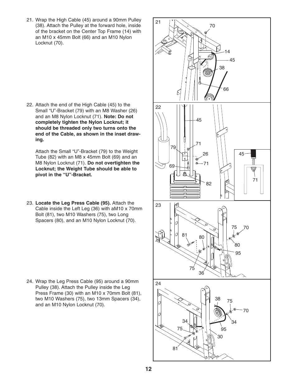 Weider WESY29521 User Manual | Page 12 / 32