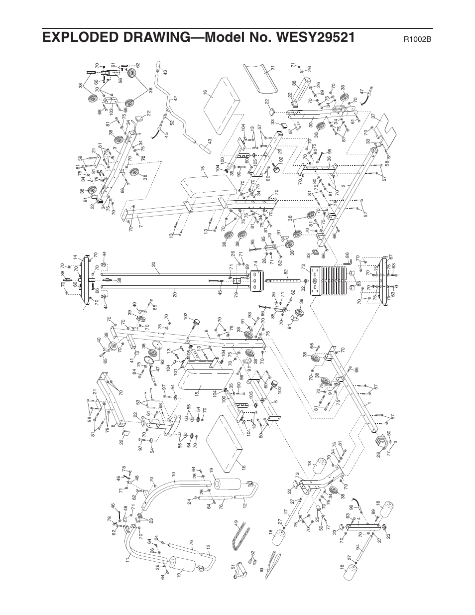 R1002b | Weider WESY29521 User Manual | Page 31 / 32