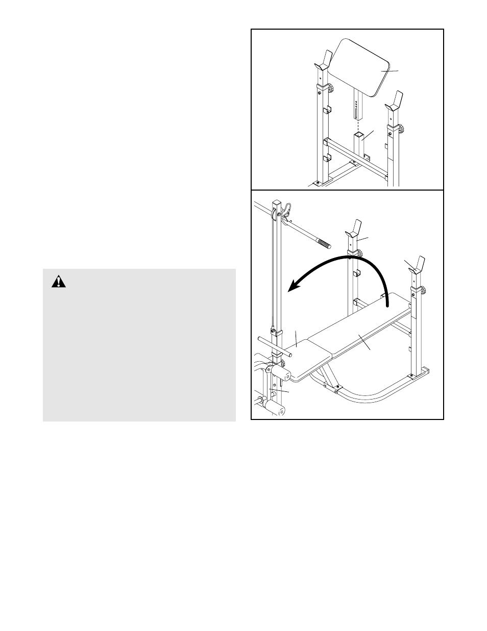 Warning | Weider WEBE08920 User Manual | Page 11 / 20