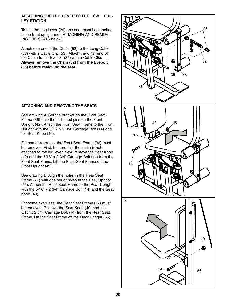 Weider 831.159360 User Manual | Page 20 / 29