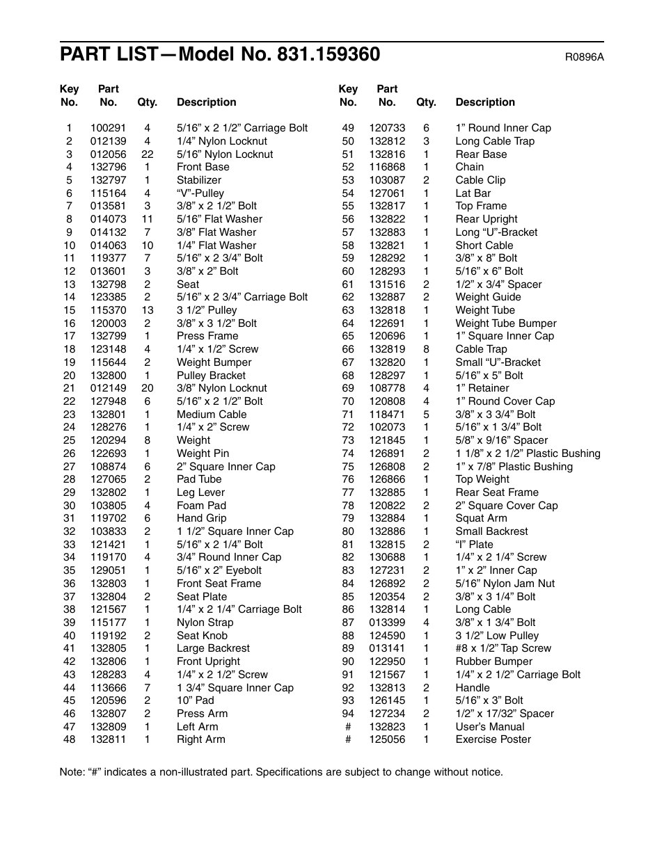 Weider 831.159360 User Manual | Page 27 / 29