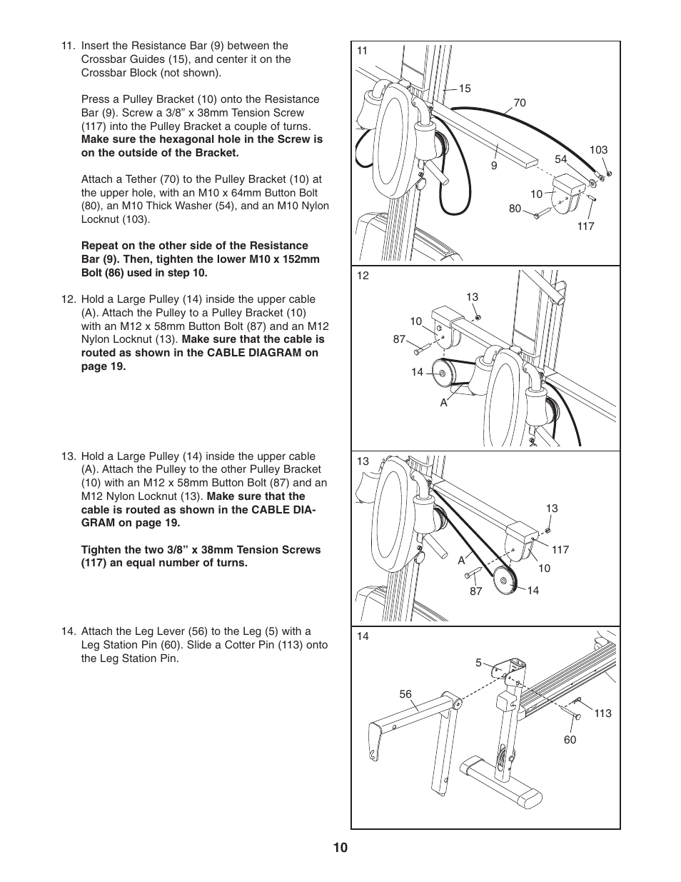 Weider WESY78732 User Manual | Page 10 / 27