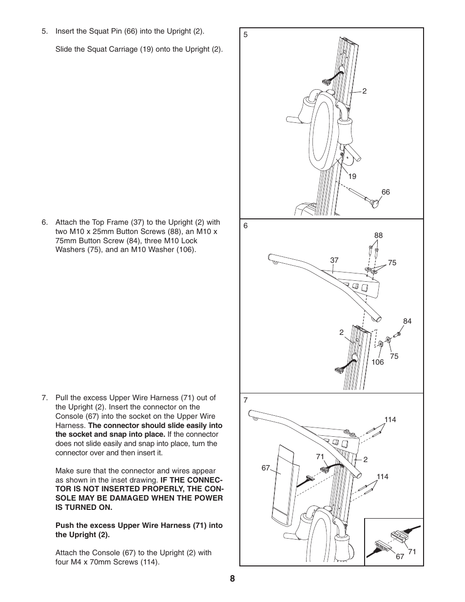 Weider WESY78732 User Manual | Page 8 / 27