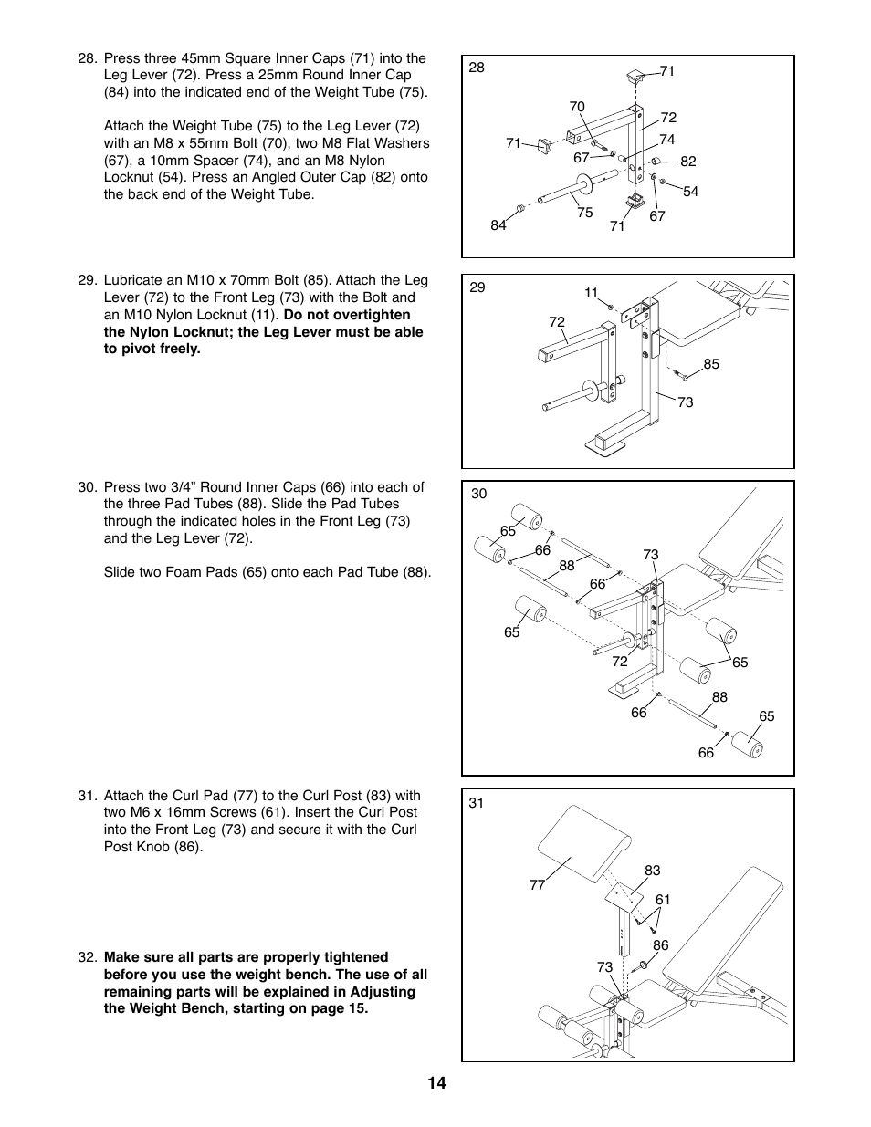 Weider WEBE29300 User Manual | Page 14 / 23