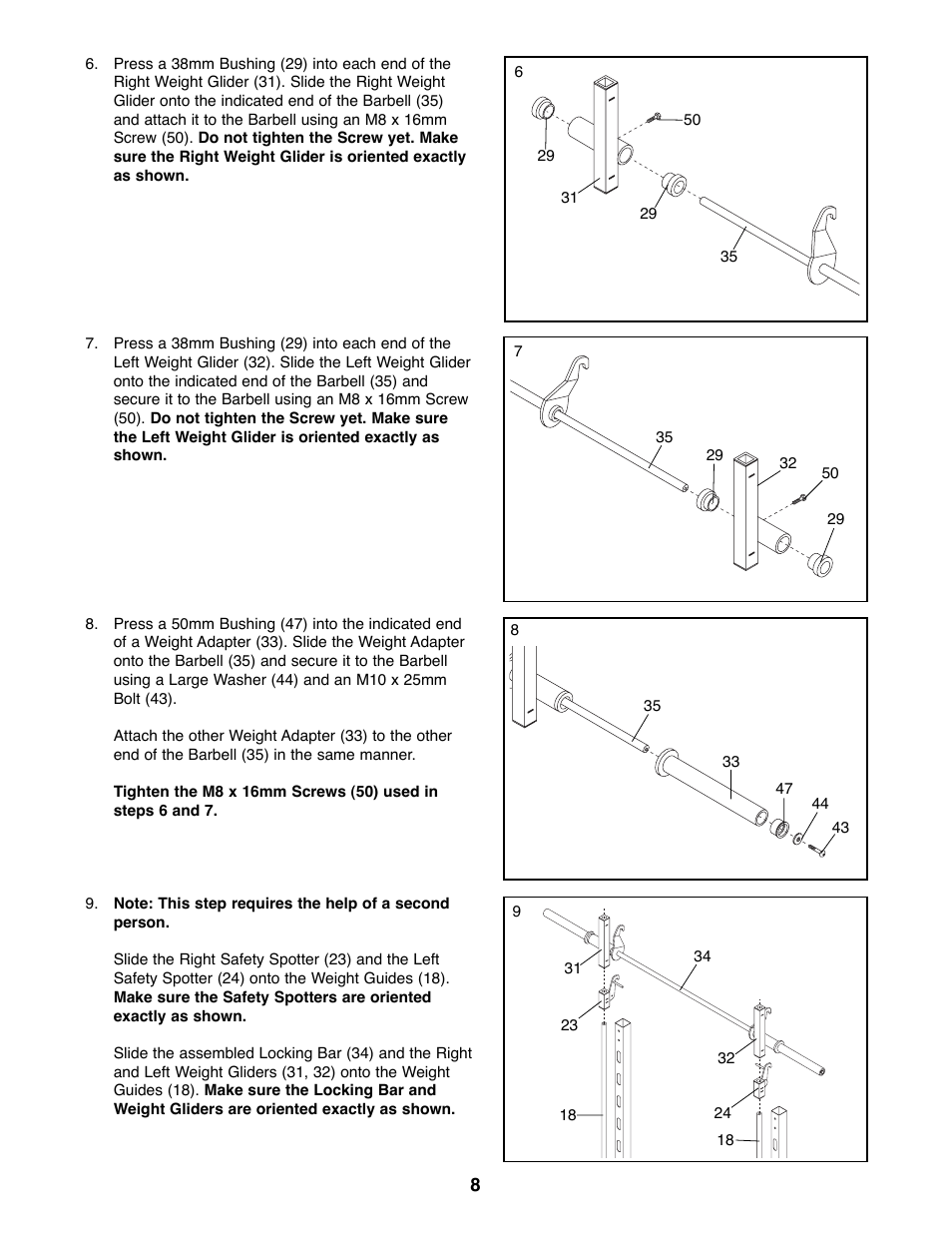 Weider WEBE29300 User Manual | Page 8 / 23