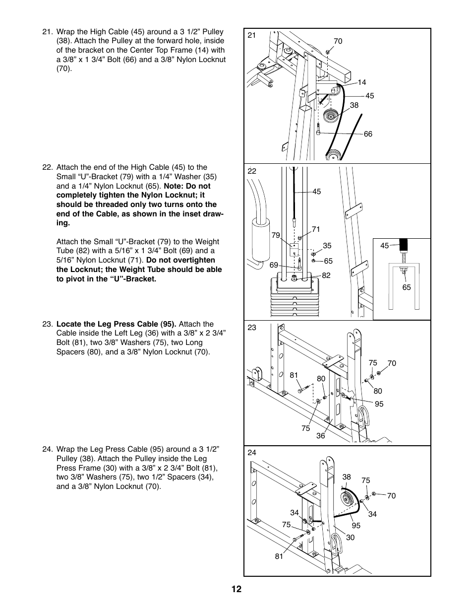 Weider 831.159820 User Manual | Page 12 / 35