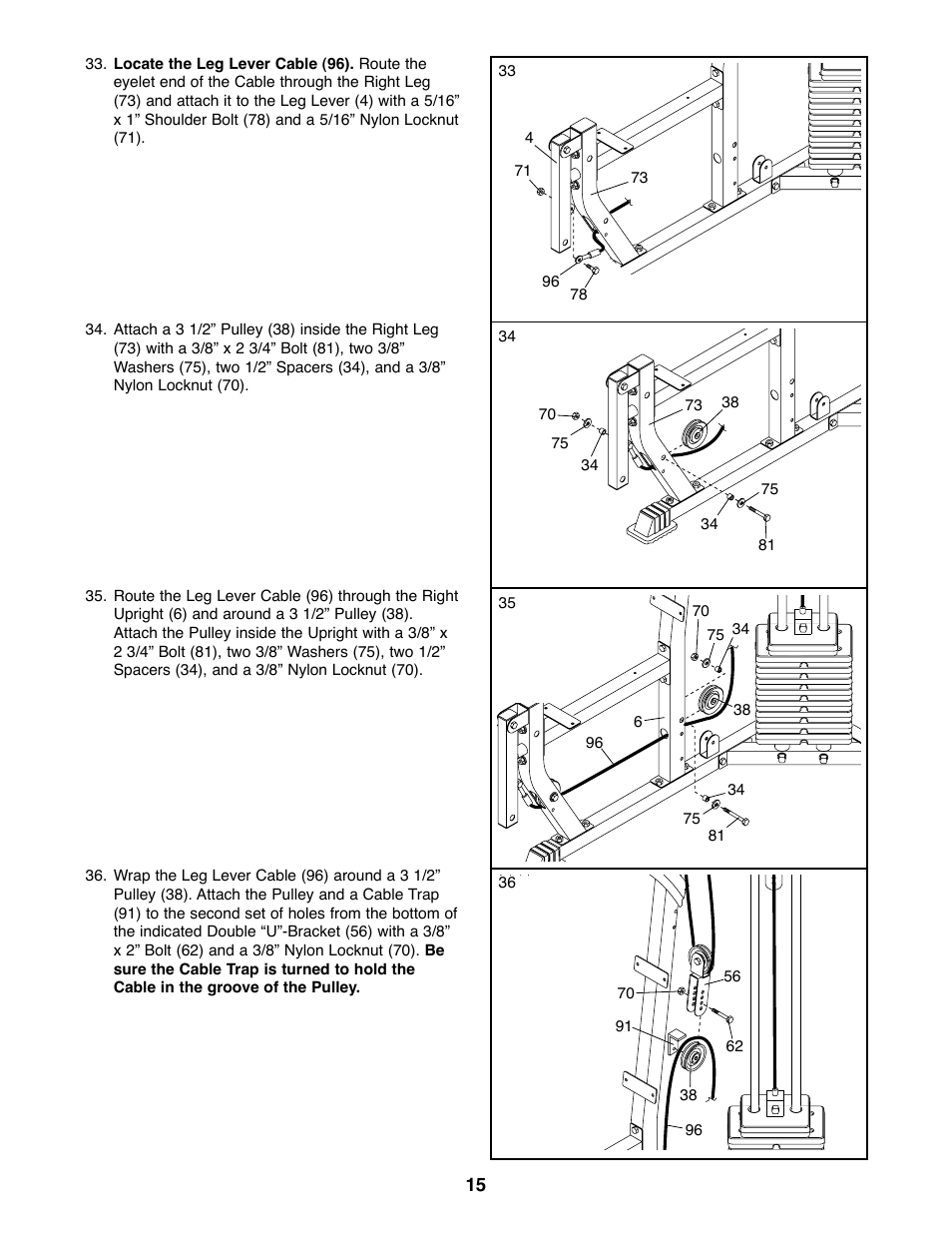 Weider 831.159820 User Manual | Page 15 / 35