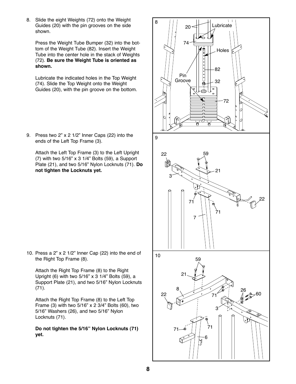 Weider 831.159820 User Manual | Page 8 / 35