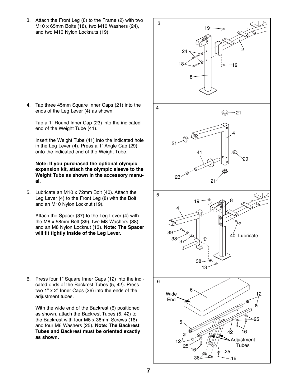 Weider PRO800 User Manual | Page 7 / 16
