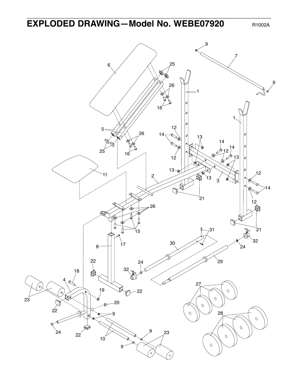 Weider WEBE07920 User Manual | Page 15 / 16