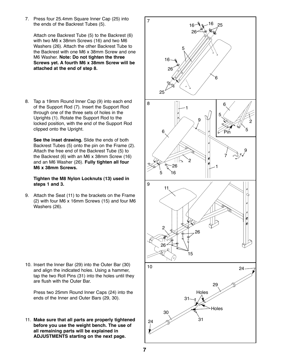 Weider WEBE07920 User Manual | Page 7 / 16