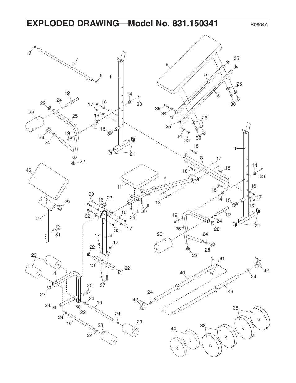 Weider 831.150341 User Manual | Page 14 / 15