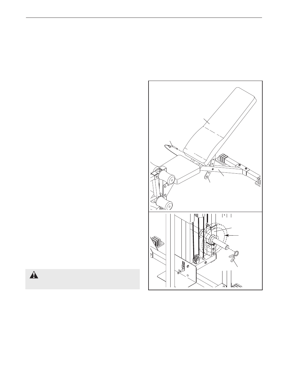 Adjustments, Warning | Weider WEBE37340 User Manual | Page 22 / 33