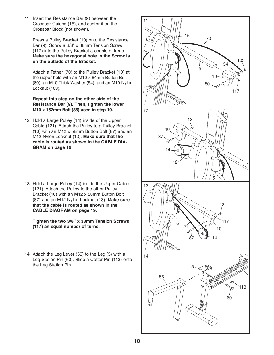 Weider WESY78734 User Manual | Page 10 / 27