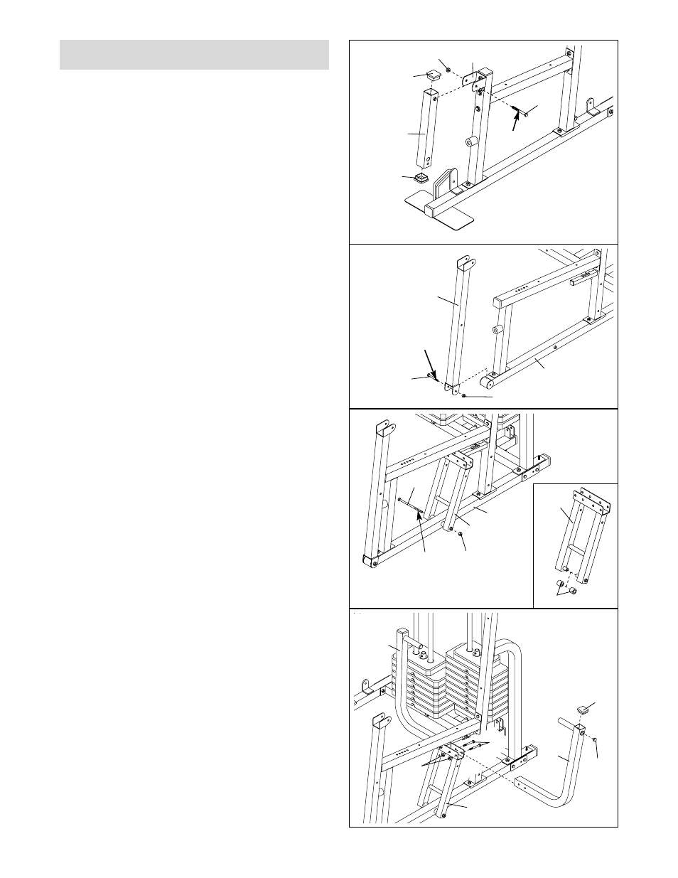Arm assembly | Weider PRO POWER STACK 831.159831 User Manual | Page 12 / 39