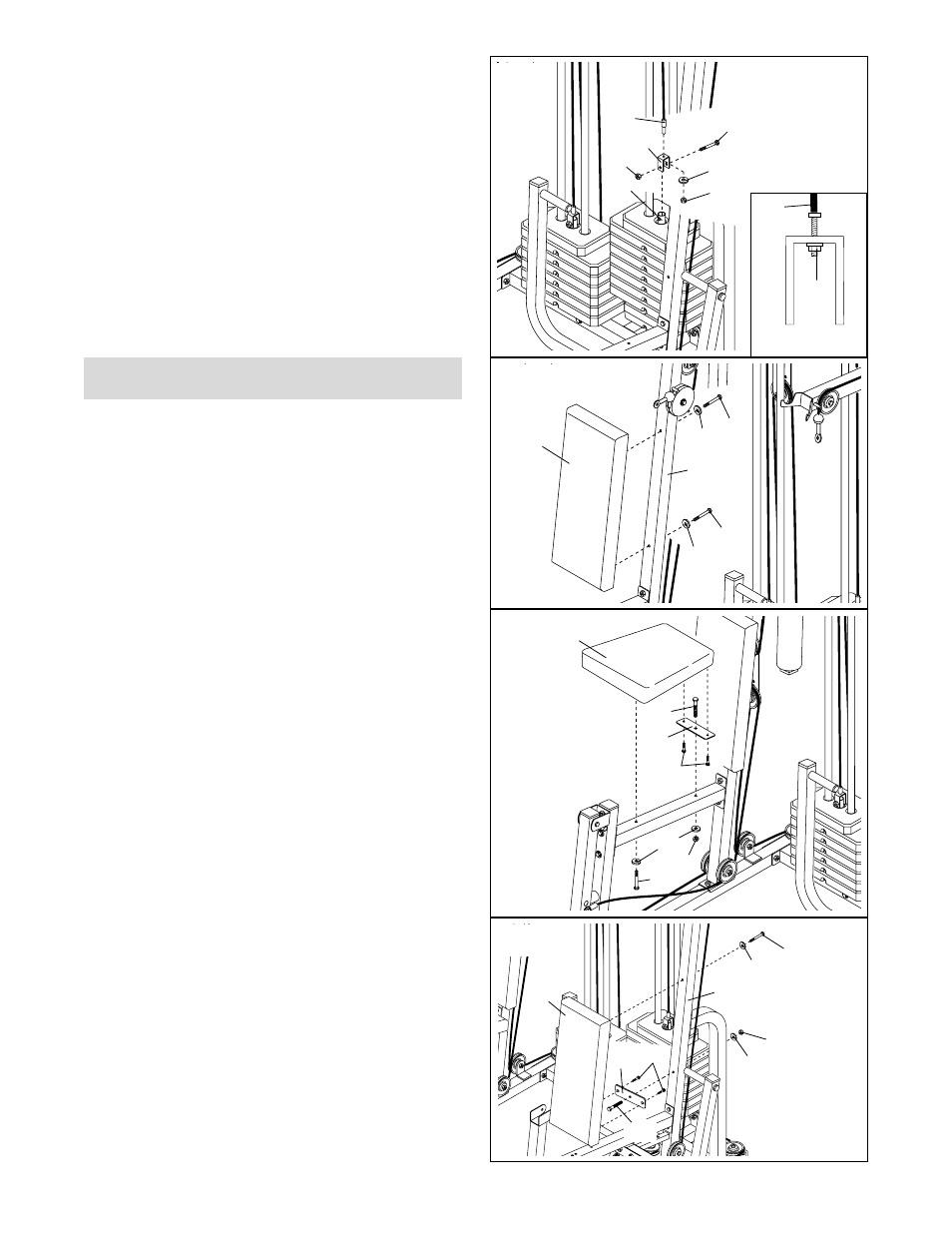 Seat assembly | Weider PRO POWER STACK 831.159831 User Manual | Page 23 / 39