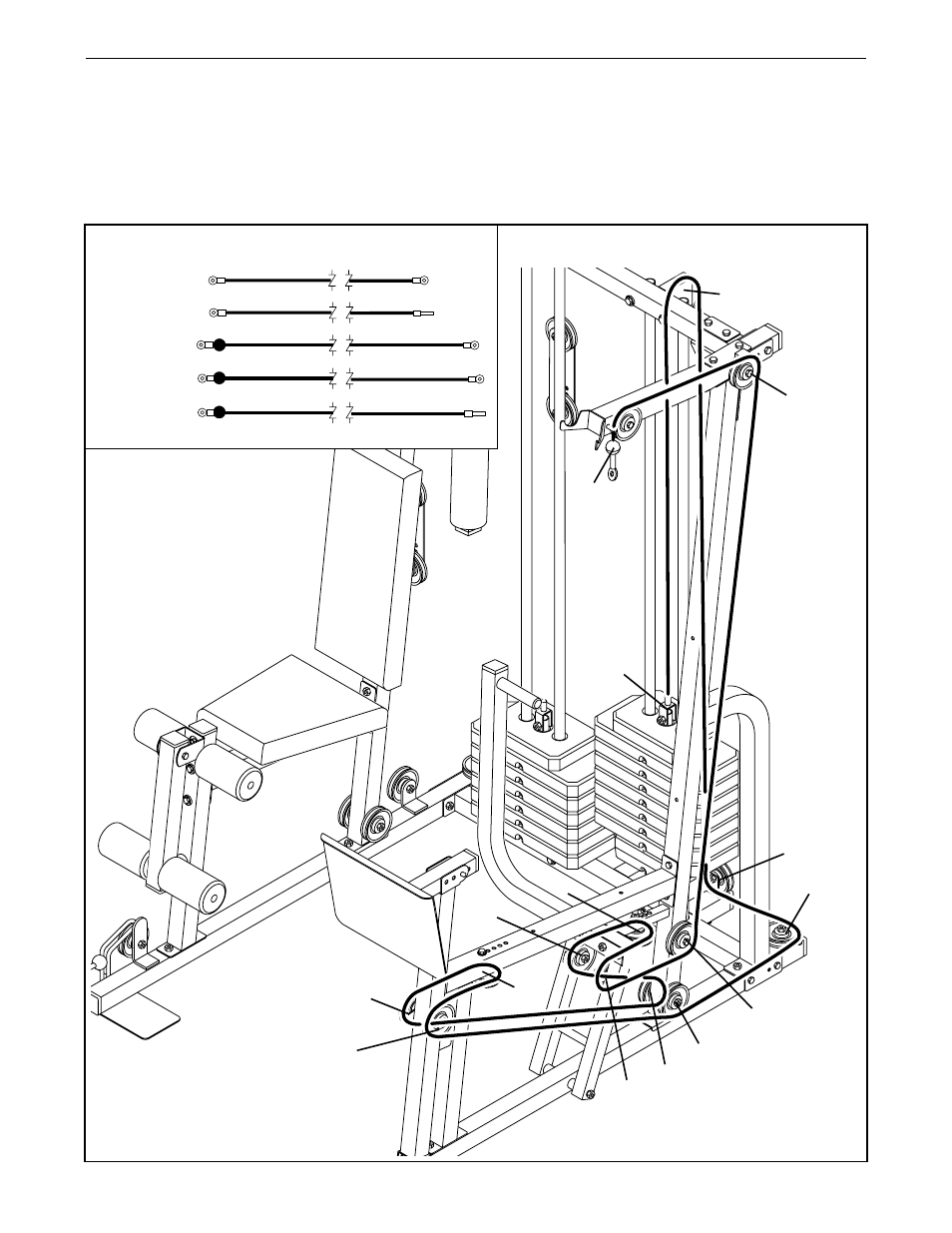 Cable diagrams | Weider PRO POWER STACK 831.159831 User Manual | Page 30 / 39