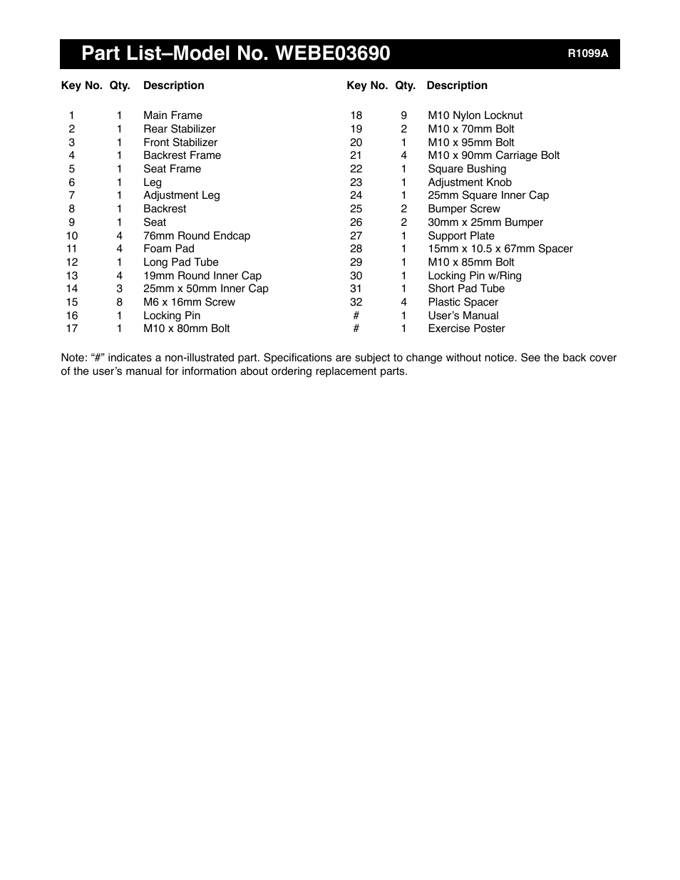 Weider WEBE03690 User Manual | Page 12 / 15
