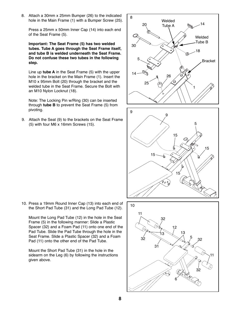 Weider WEBE03690 User Manual | Page 8 / 15