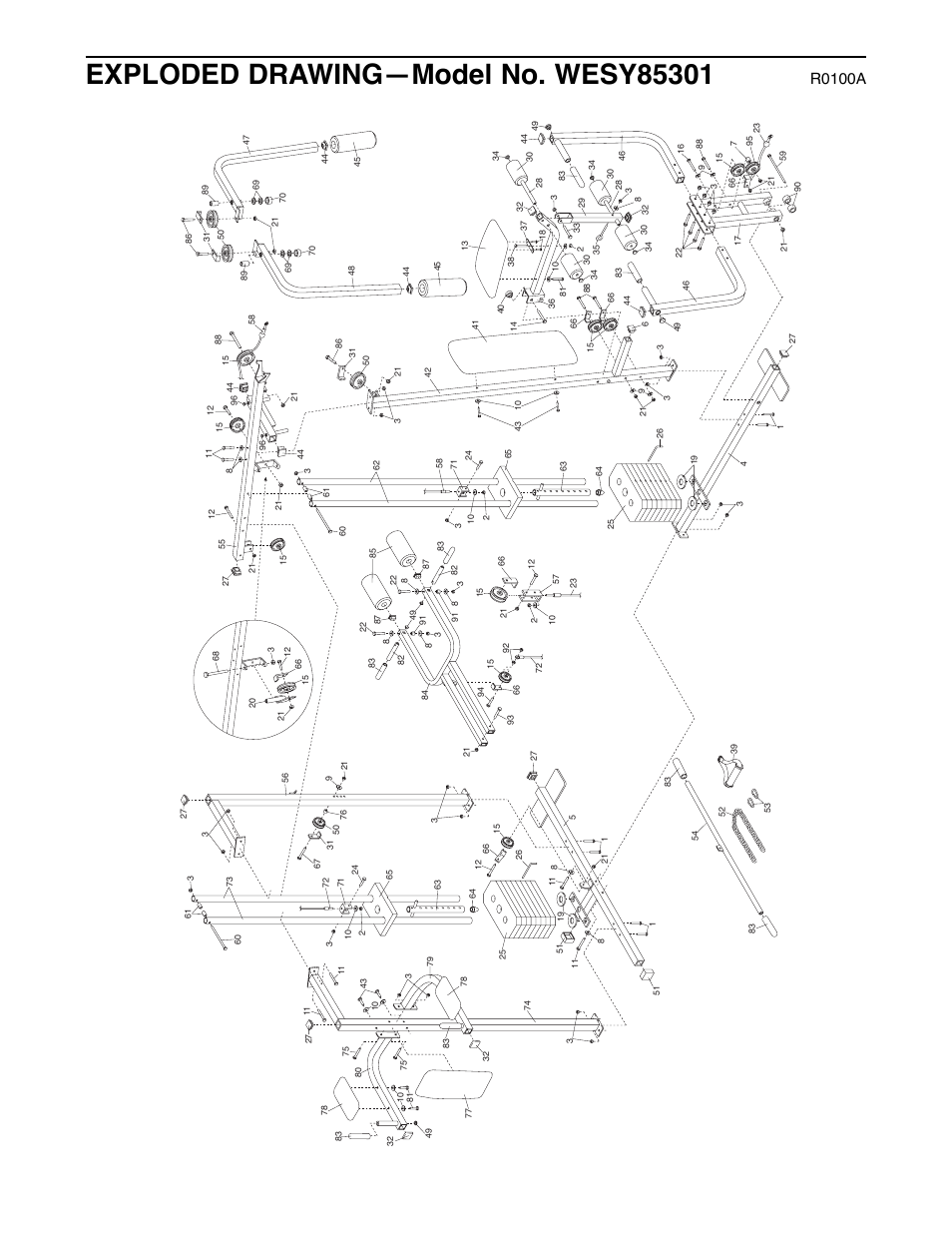 R0100a | Weider 8530 User Manual | Page 21 / 25