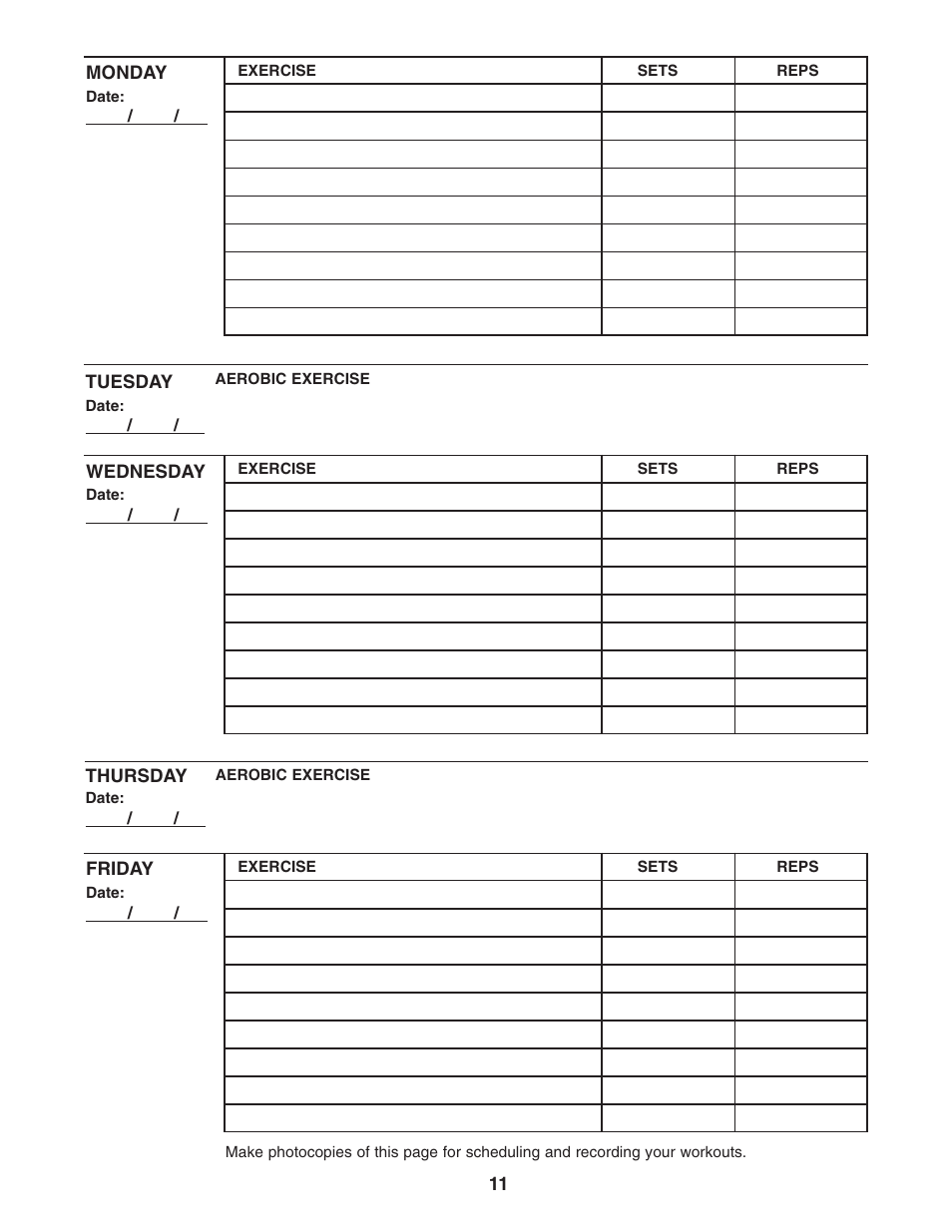 Weider WEBE09140 User Manual | Page 11 / 15