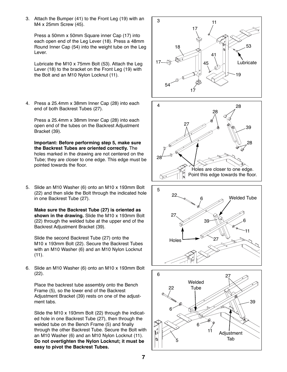 Weider WEBE96491 User Manual | Page 7 / 23