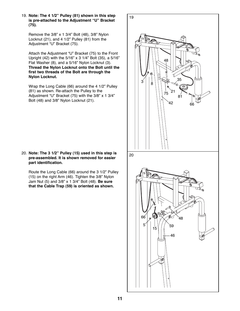 Weider WESY85070 User Manual | Page 11 / 26
