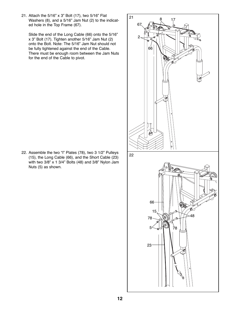 Weider WESY85070 User Manual | Page 12 / 26