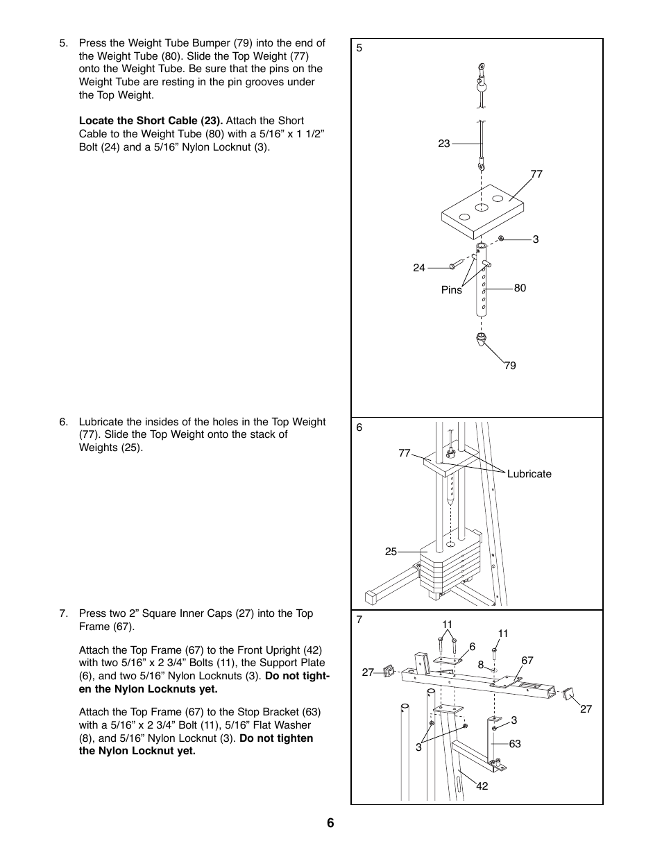 Weider WESY85070 User Manual | Page 6 / 26