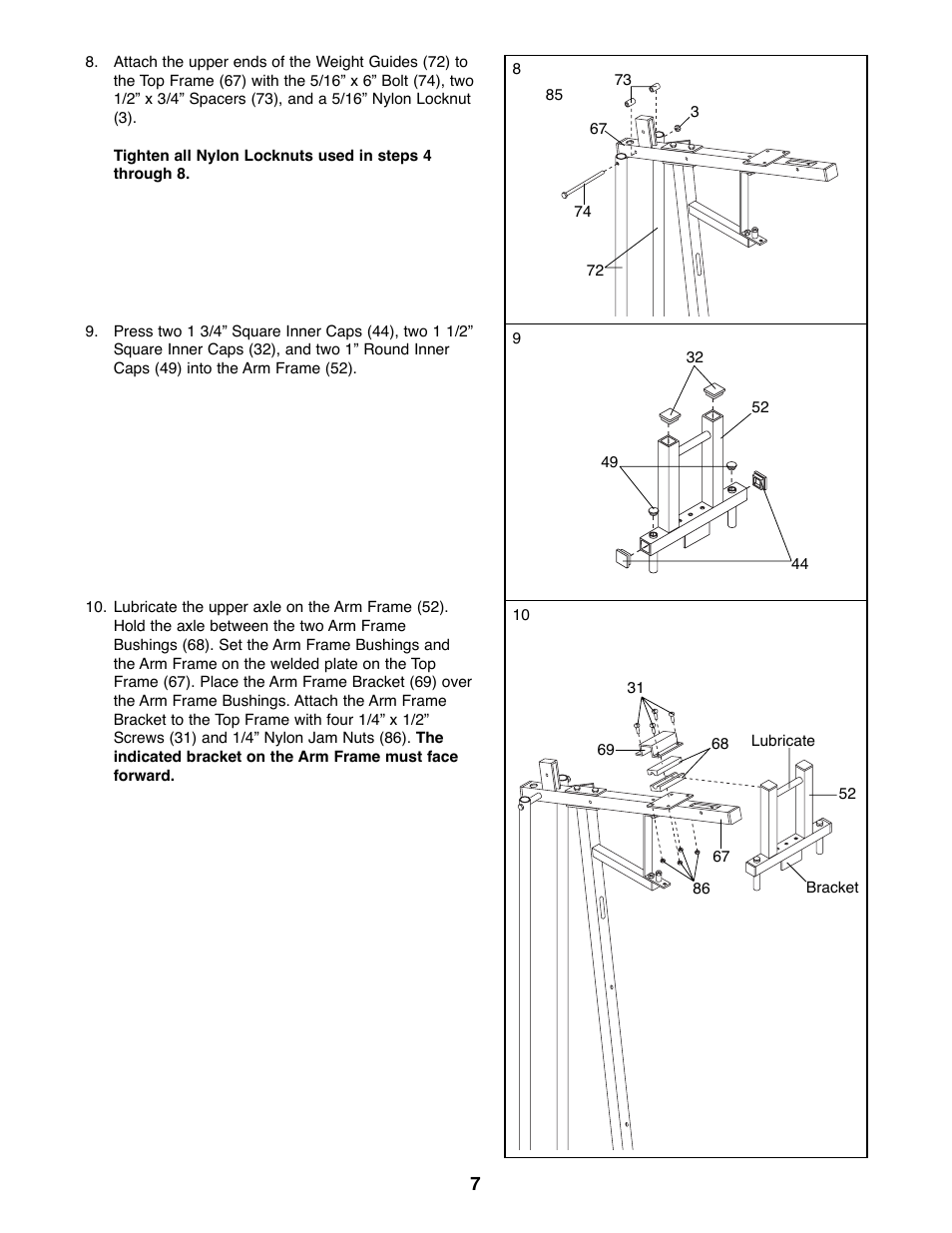 Weider WESY85070 User Manual | Page 7 / 26