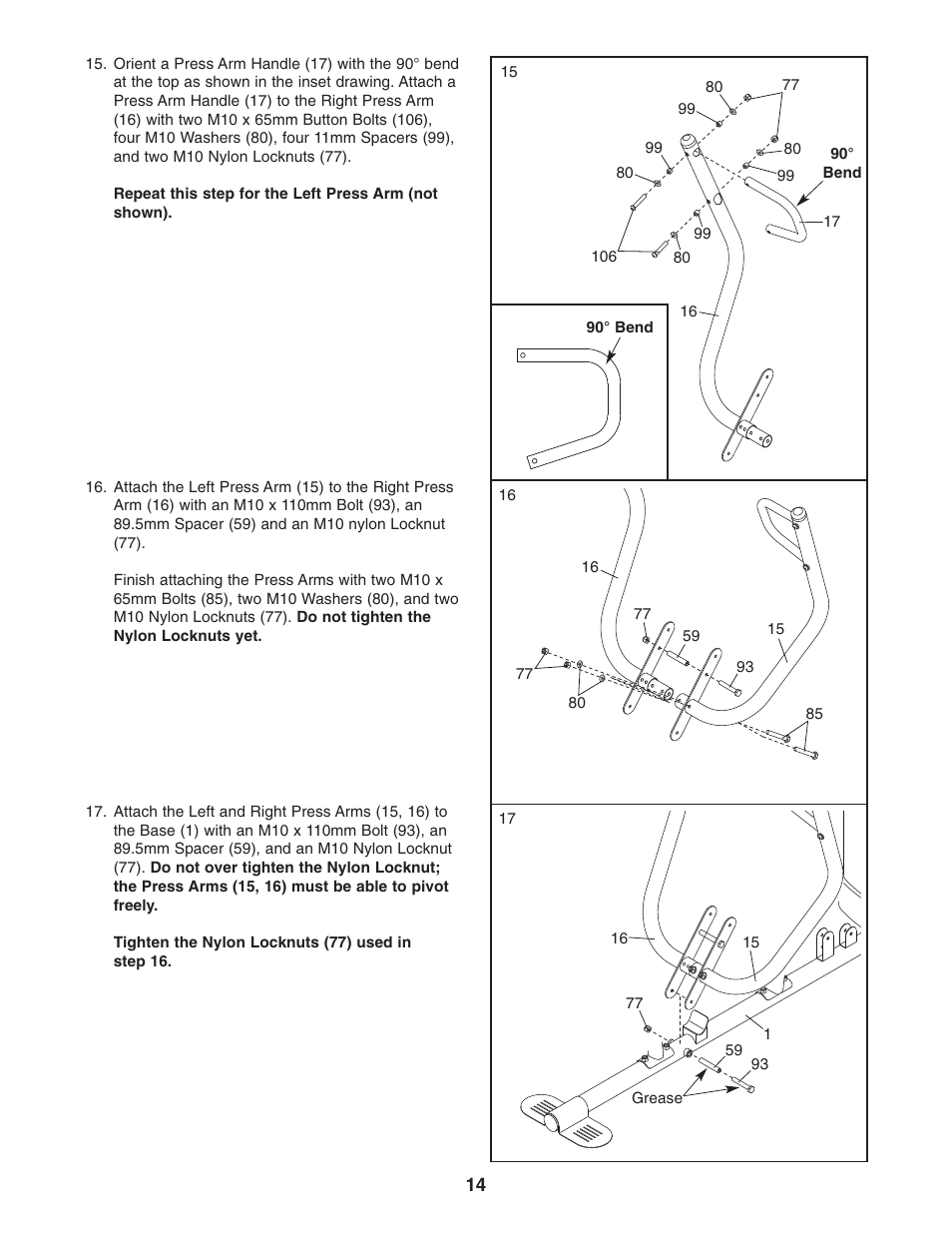 Weider WESY2916.0 User Manual | Page 14 / 36