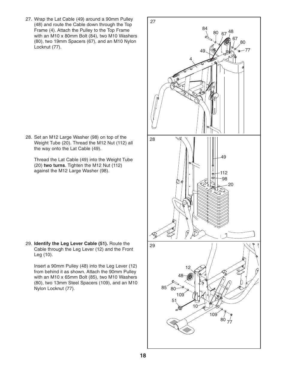 Weider WESY2916.0 User Manual | Page 18 / 36