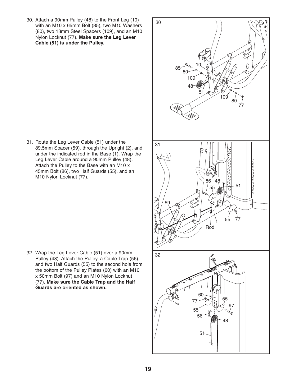 Weider WESY2916.0 User Manual | Page 19 / 36