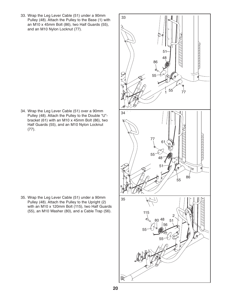 Weider WESY2916.0 User Manual | Page 20 / 36
