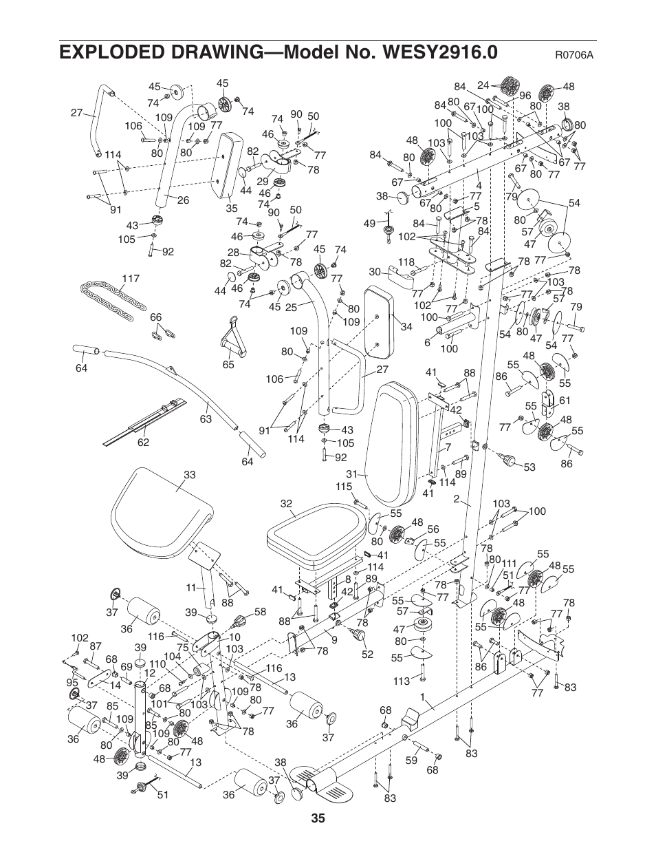 Weider WESY2916.0 User Manual | Page 35 / 36