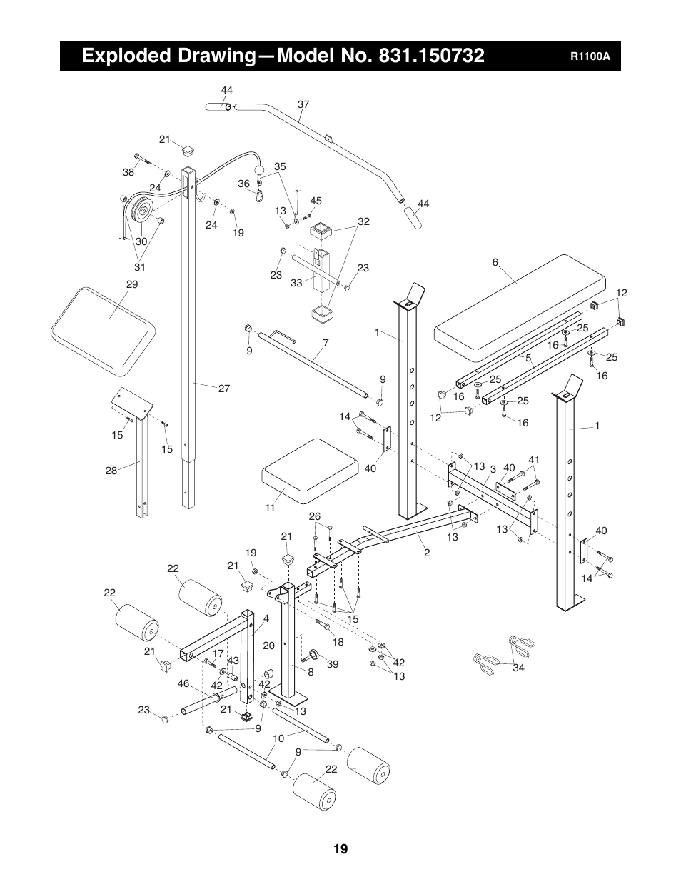 Weider 500 User Manual | Page 19 / 20